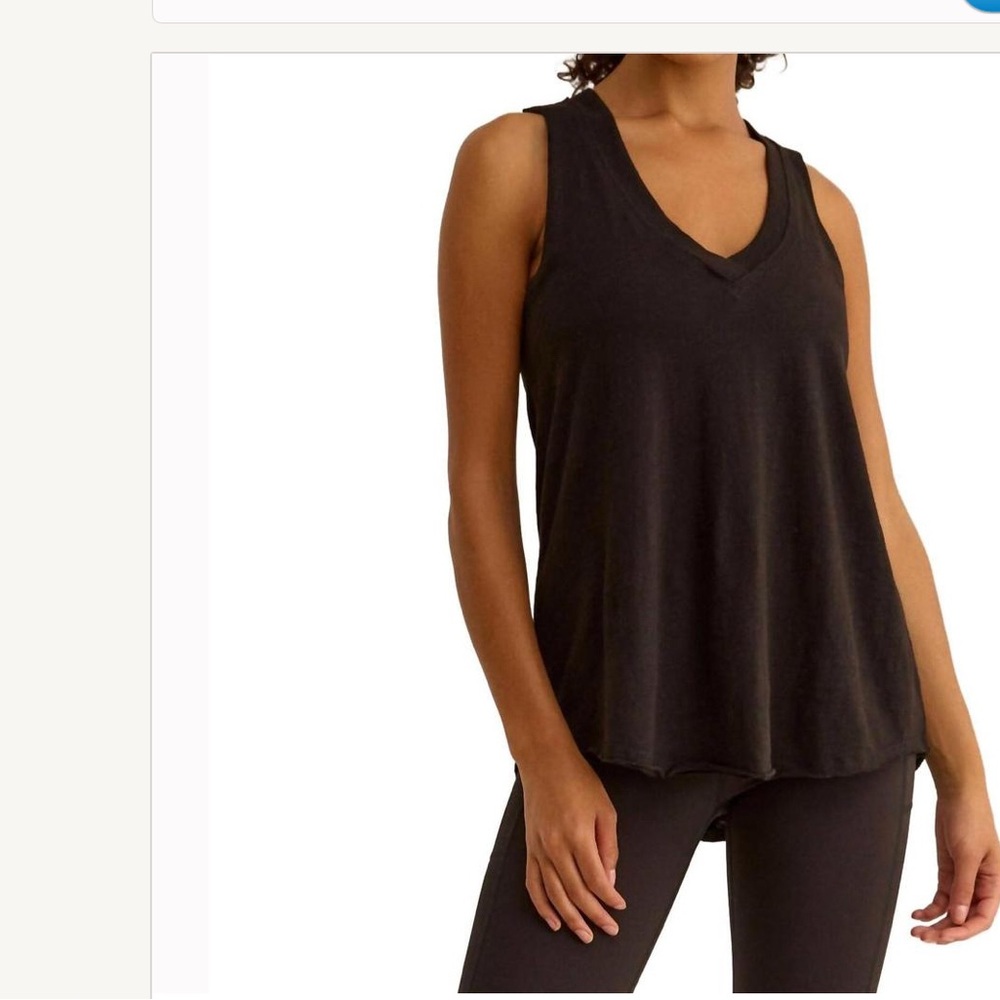 Z Supply Black Sleeveless V-Neck Top